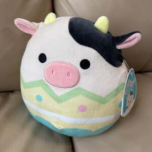 NWT Squishmallows 8" Connor The Cow‎ in Easter Egg 2022 Plush